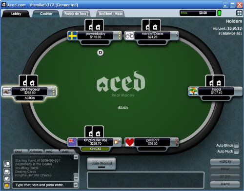 Aced.com Poker Table