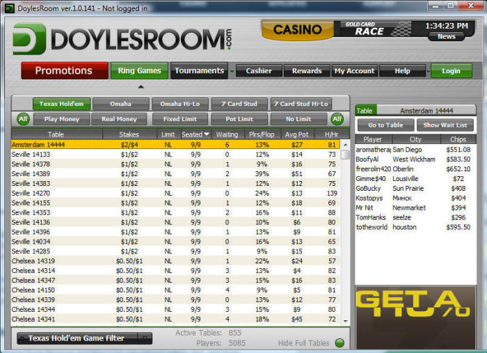 DoylesRoom.com Lobby